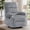 Grey, variant on Korser Swivel Rocker Recliner Chair with Side Pockets Nursery Rocker Chair for Adults,Small Recliners for Small Spaces for Living Room,Corduroy,Pink