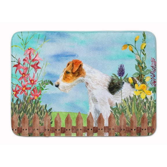 Fox Terrier Spring Machine Washable Memory Foam Mat