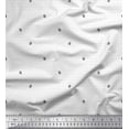 thumbnail image 1 of Soimoi Black Georgette Viscose Fabric Berries & Dots Decor Fabric Printed Yard 42 Inch Wide, 1 of 3