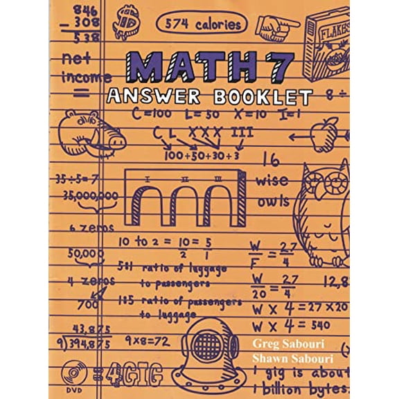 Pre-Owned Teaching Textbooks Math 7 Workbook & Answer Key by Greg Sabouri and Shawn Sabouri (Paperback), Textbooks, English