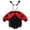 e-520Red246, variant on MEZZALL Boys Girls Jumpsuit Romper Cartoon Bodysuits Cartoon Ladybug Design Headbands Set Onesie One-Pieces