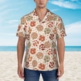 thumbnail image 4 of Lsque Cow Spots And Disco Ball pattern Hawaiian Shirt for Men, Unisex Summer Beach Casual Short Sleeve Button Down Shirts-Small, 4 of 9