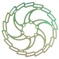 thumbnail image 3 of 6 Nails Disc Brake Rotor, Polishing Processing Hollow Mechanical Mountain Bike Disc Brake Rotor Lightweight  for Cycling 160mm / 6.3in, 3 of 8