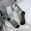 thumbnail image 5 of KLL Autumn Dragon Mountain View Print Cool Socks Men's Women's Crew Socks Funny Crazy Novelty Stockings, 5 of 6