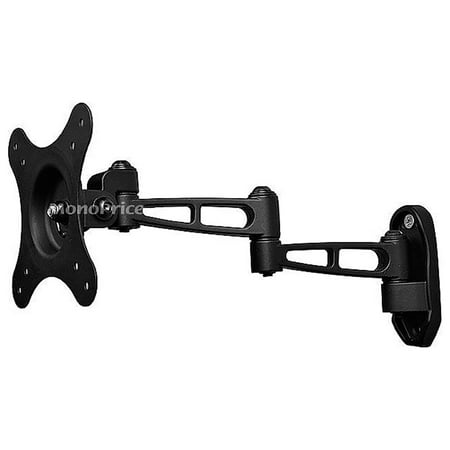 UPC: 0844660078449 | Monoprice – Mounting kit (full motion arm) – for flat panel – aluminum – black – screen size: 10 -24  – wall-mountable