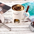 thumbnail image 5 of Chocolate Fondue Mug with Fork, Chocolate Melting Cup, Mini Chocolate Fondue Set Without Tealights, Ideal Gift for Date Nights Birthdays Anniversary Weddings, 5 of 7