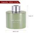 thumbnail image 2 of Uxcell 140ml Empty Glass Diffuser Bottle Fragrance Accessories for Replace Reed Diffuser 4 Pcs Green Silver, 2 of 6
