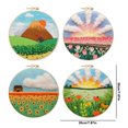 thumbnail image 4 of 4 Uds. Kit Punto Cruz Bordado Algodón Con Flores 30x30cm, 4 of 9