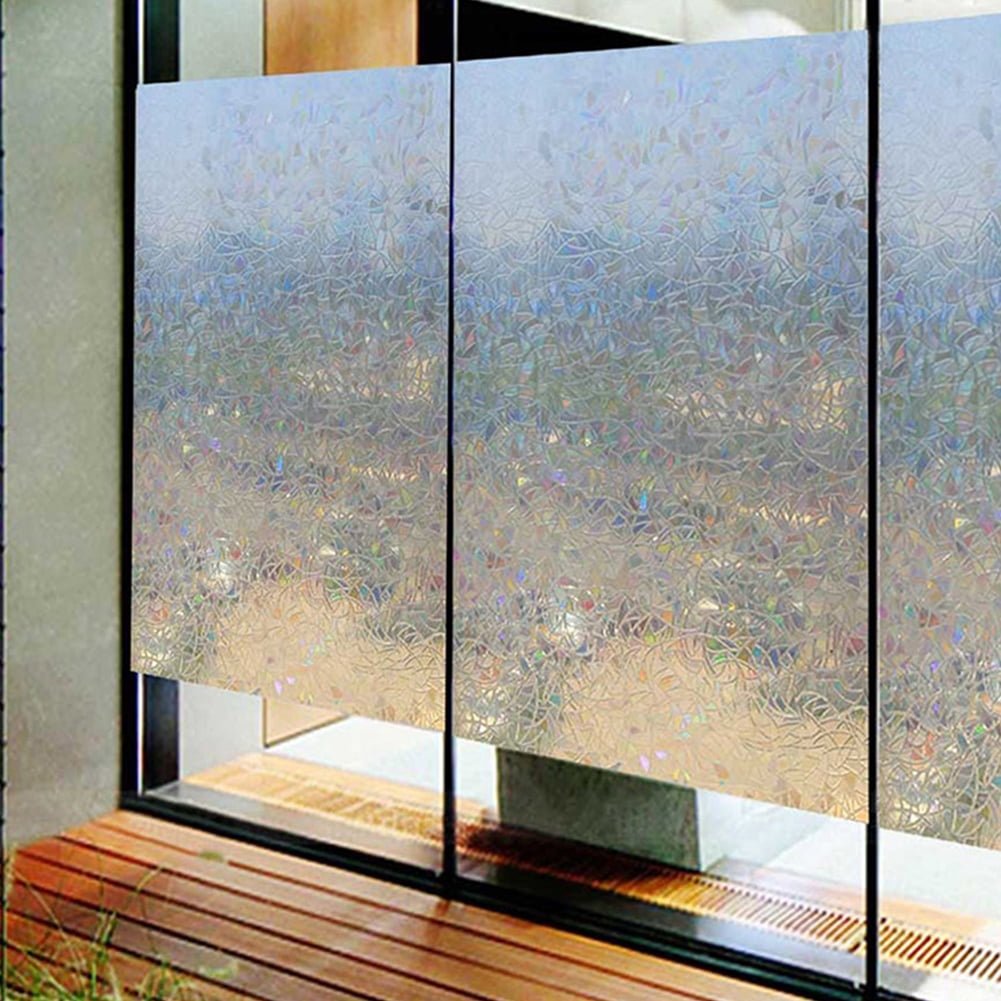 45x100cm Geometric Glass Window Film Floral Sticker Privacy Home Decor Block DIY 