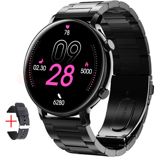 Riwcyla HW36 1.28 Inches Smartwatch IP67 Waterproof Sports Watch BT5.0 Intelligent Watch Fitness Multifunctional Watch Compatible with Android5.0/ iOS9.0