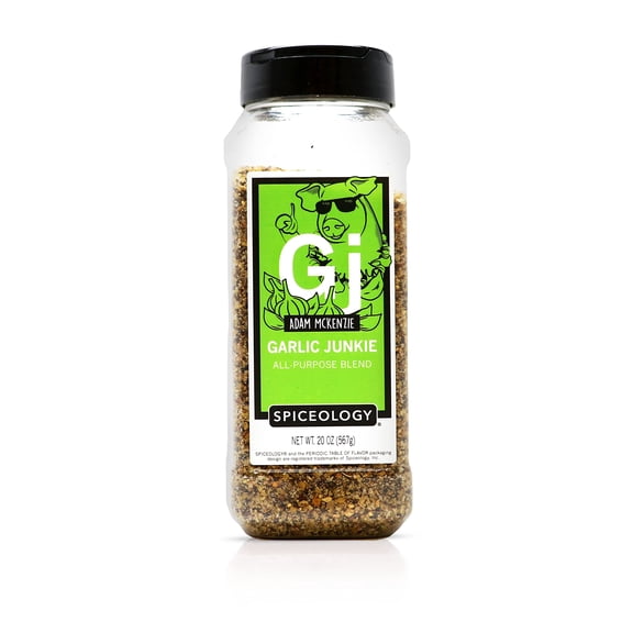 Spiceology Garlic Junkie All-Purpose Seasoning BBQ Rub and Spice Blend, 20 Oz