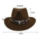 thumbnail image 5 of Sombrero de vaquero occidental Sunnimix para adultos Café, 5 of 8