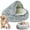 Grey, variant on 2026 New Cat Nest Bed, Round Fluffy Hooded, Washable Soft Cat Nest Bed, 16"/20“/24” Nest with Cover Cave
