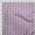thumbnail image 4 of oneOone Polyester Spandex Dusty Purple Fabric Leaves & Clover Quilting Supplies Print Sewing Fabric By The Yard 56 Inch Wide, 4 of 6