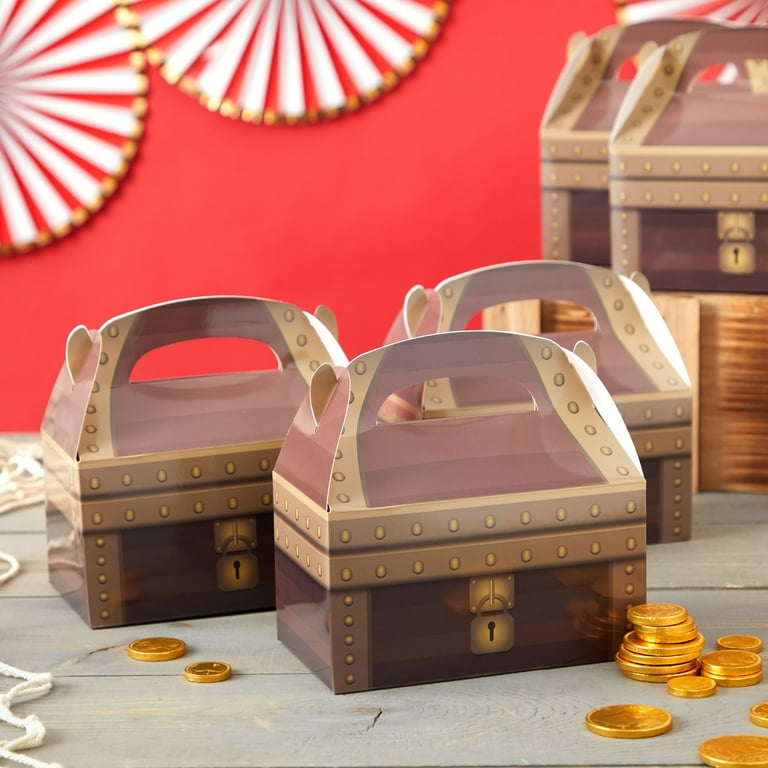 24 Pk Kids Pirate-Themed Treat Favor Boxes (6.25 x 3.6 x 3.5