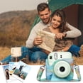 thumbnail image 3 of Fintie Protective Case for Fujifilm Instax Mini 12 Instant Camera - Premium Vegan Leather Bag Cover with Removable Adjustable Strap, Emerald Marble, 3 of 8