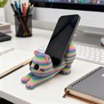 thumbnail image 4 of Gaiwos Cat Multi-Functional Phone Stand 6.7 inches, 3D Printed Colorful Cat Figurine Phone Stand, Flexible Universal Support for Smartphones & Tablets, Adorable Desk Decor for Cats Lovers, 4 of 6