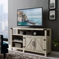 thumbnail image 2 of 58" Moderne Ferme Grange Porte Highboy TV Stand - Chêne Blanc, 2 of 5