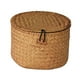 thumbnail image 5 of Cesta para la colada de pasto marino, cesta de almacenamiento de mimbre con tapa, contenedor de almacenamiento de mimbre para dormitorio, cocina,, 5 of 9