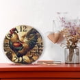 thumbnail image 6 of Vintage Rooster 10 inch Wall Clocks Non Ticking Easy to Read Battery Decorative for Home Bathroom Kitchen Bedroom Living Room, 6 of 8