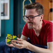 Rubik’s Cube, Pyramid, Rubik's Pyramid, Problem-Solving Brain Teaser, Classic Color-Matching Puzzle, Fidget Toy, Sensory Puzzle for Adults, Teens, Kids, for Ages 8 & Up