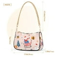 thumbnail image 3 of FORMRS Womens Shoulder Bag with Chain Strap Clutch Purse Cute Tote Handbag, Blue Christmas Santa, 3 of 7