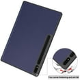 thumbnail image 5 of ELEHOLD Tri-Fold Folio Case for Samsung Galaxy Tab S9 Ultra 14.6-Inch 2023 (SM-X910/X916/X918),with Auto Wake/Sleep Kickstand Function Pen Holder Shockproof Protective Leather Cover,Darkblue, 5 of 9