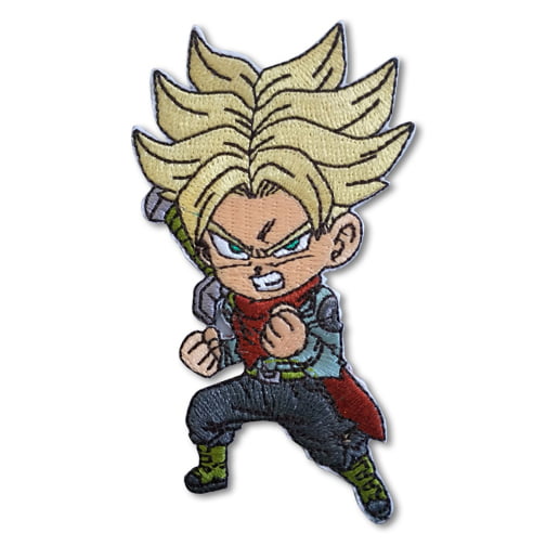 Trunks Dragon Ball Z Embroidered Iron/Sew ON Patch Cloth Applique 3" x 1.25" 