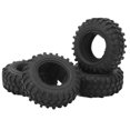 thumbnail image 4 of RC Tyre, 4PCS Rubber RC Wheel Tires Wear  Powerful Cushioning Performance  for SCX24 1/24 RC Cars, 4 of 8