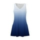 thumbnail image 3 of Vestido de Verano para Mujeres Gradiente Impreso Bolsillo sin Mangas Vestido Casual Cuello en V para Diario Y Fiestas, 3 of 5