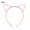 Pink, variant on 3Pcs Lovely Cat Ears Women Girls Hoop Hairband Headband Party Hair Accessories Rose Red