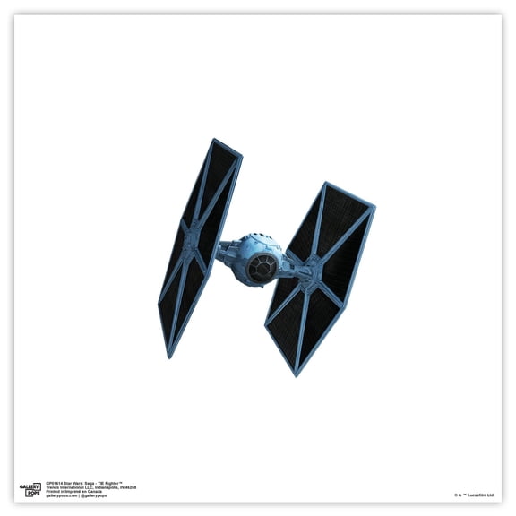 Gallery Pops Star Wars: Saga - TIE Fighter Wall Art, Unframed Version, 12" x 12"