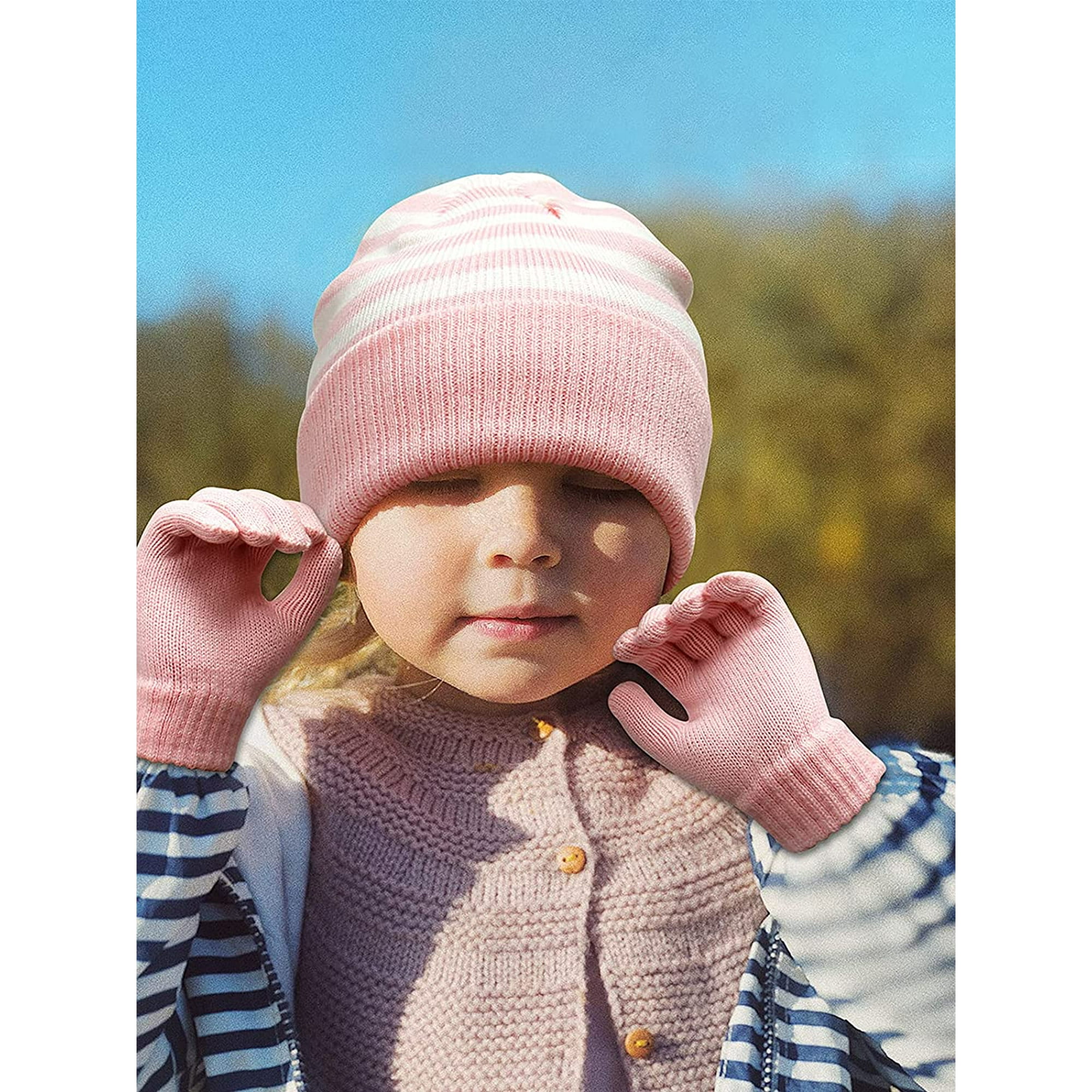 Baby boy winter hats and mittens sale