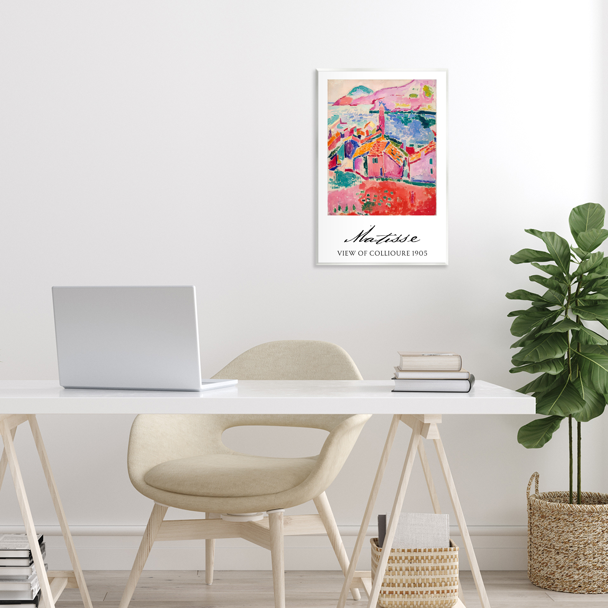 View Of Collioure Wall Plaque Art, design by Vintage Hustle