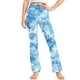 thumbnail image 2 of Odeerbi 2-13 Años Niñas Pantalones de Yoga de Pierna Ancha Tie-Dye Entrenamiento Baile Pantalones Deportivos Lindos Elasticidad Cintura Alta Pantalones de Pierna Recta, 2 of 9