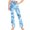 Blue-2025, variant on MKOSPLRT Summer Pants for Girl 2025 High Waist Yoga Bootcut Pants Fashion Tie Dye Leggings Casual Workout Flare Pants for 2-13 Years