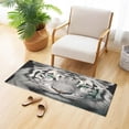 thumbnail image 2 of Coolnut Beautiful White Tiger Bath Mat, Dry Quickly Non Slip Absorbent Bath Rug, Soft Living Room Bedroom Home Floor Mats, Bath Mats for Bathroom, Tub and Shower 20" x 39" Home Decor, 2 of 7