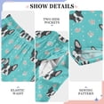 thumbnail image 4 of Wobogo Black Bulldog Long Pajama Pants Bottoms Soft Sleepwear with Pockets, 4 of 9