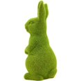 thumbnail image 3 of Easter Artifical Rabbit Horticulture Green Flocking Moss Rabbit Sculpture Desktop Living Room Garden Easter Rabbit Ornament Decoration, 5.5in/ 6.3in, 3 of 8