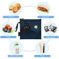 thumbnail image 5 of 3 Size Reusable Food Storage Bags Set Airtight Zipper Closure Lunch Snacks Travel Organizer Halloween Background Design Element, 5 of 8