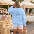 thumbnail image 6 of 2026 Zip Up Hoodies for Women Fall Winter Casual Sweatshirts Zipper Oversized Lightweight Cute Jackets with Pockets 2XL, 6 of 6