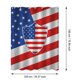 thumbnail image 3 of Juego de cortina de ducha | Cortina de baño de tela de poliéster con estrellas y rayas translúcidas de la bandera estadounidense | Impermeable, ligera, de 99 x 180 cm, con 12 ganchos | Moderno divis, 3 of 5