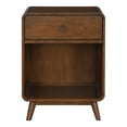 thumbnail image 2 of Furniture of America Danon 1-Drawer and 1-Shelf Wood Dark Oak End Table, 2 of 11
