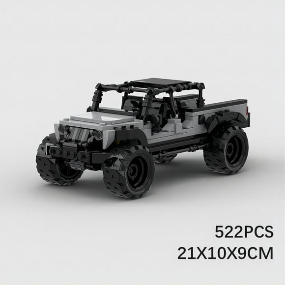 OUSITAID NEWCE NEWCE NEWCE NEWCE NEWCE NEWCE NEWCE NEWCE NEWCE NEWCE MOC classic domestic building blocks suit off-road JEEP JEEP Gladiator Racing building blocks speed 8 grid sports car