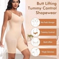 thumbnail image 5 of Werena Shapewear Bodysuits for Women Seamless Full Body Tummy Control Shapewear Sculpting Butt Lifting Mid Thigh Body Shaper, 5 of 7