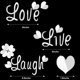 thumbnail image 2 of DIY Sticker, Love Live Laugh Heart 3D Mirror Wall Stickers Home Decoration 24 Pieces/Set Color: Silver, 2 of 4