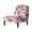 Watercolour Retro Floral Style, variant on HELLHERO Lemon Bow Bloom Stain Protection Dustproof Chair Cover Anti Scratch Armless Accent Chair Washable Cover for Armless Chair