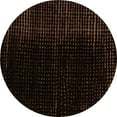 thumbnail image 1 of Ahgly Company Indoor Round Abstract Orange Modern Area Rugs, 4' Round, 1 of 4