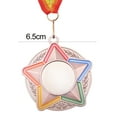 thumbnail image 3 of Soumake Medal Bright Color Polishing And Grinding Non-Deformable Shiny Commemorative Metal Games Pentagram Medal For Sports Practical, 3 of 5