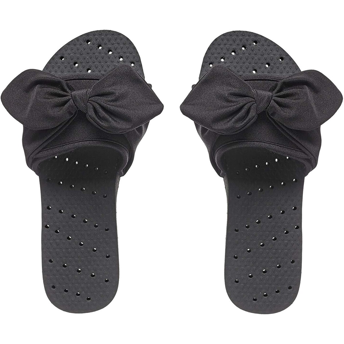 black bow slides